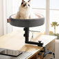 2-in-1 Cat Bed Desk Mount & Headphone Hanger – Adjustable Cats Hammock Bed for Desk, Cat Beds & Furniture for Home Office or Gaming Setup