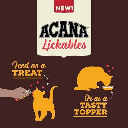 ACANA Lickables Cat Treats Chicken Recipe .5oz Tubes (5 Count)