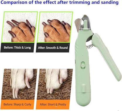 2 In 1 Pet Nail Clipper and Grinder, Professional Electric Rechargeable Pet Nail Fast Trimmer, Painless, Claw Care Grooming, Smoothing, Silent - Shockproof, For Small, Large Dogs & Cats, upgraded