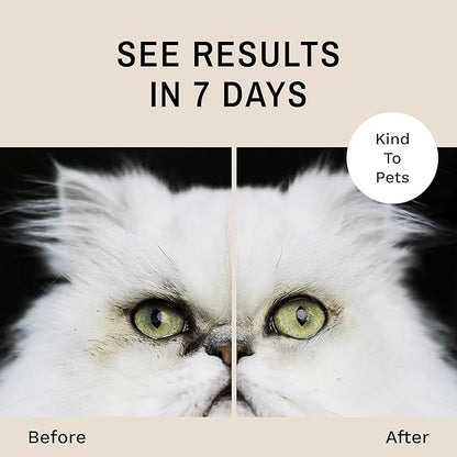 Eye Envy Tear Stain Wipes for Cats. Textured to Gently Clean, Treats The Cause of Staining. 100% Natural Formula. Recommended by Persian & Exotic Breeders, Vets, Groomers. USA Made. 60 Cat Eye Wipes