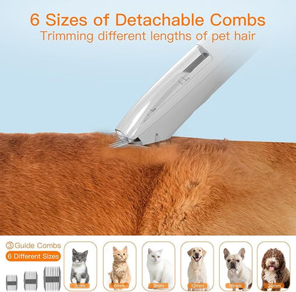 AIRROBO Dog Grooming Vacuum, Dog Grooming Kit,12000Pa Strong Pet Vacuum, 2L Large Capacity Vacuum for Shedding Grooming Hair, Quiet,PG100