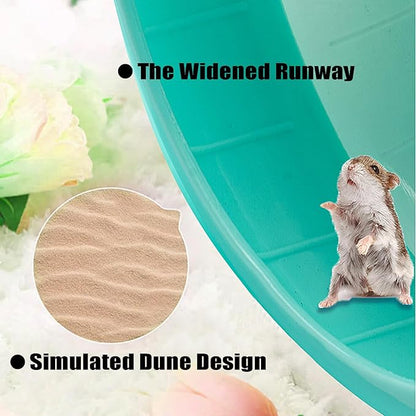 GKYZBB Hamster Wheel, 7 inch Silent Hamster Exercise Running Wheel with Stand,Pet Small Animals Exercise Running Toys,Adjustable Quiet Spinner for Guinea Pigs, Sugar Gliders, Gerbils