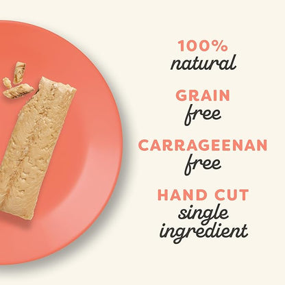 Applaws Natural Cat Treats, Grain-Free, High-Protein Whole Salmon Loins, Single-Ingredient Healthy Snack for Cats (6 x 1.06oz Loins)