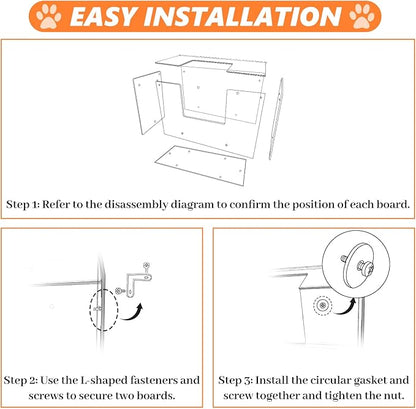 Acrylic Rabbit Hay Feeder with Lid, Transparent Hanging Food Dispenser Hay Feeder for Bunny Rabbits Guinea Pig Cage Chinchillas Hamsters Small Pets and Animals（Small