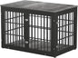 48 Inch Heavy Duty Dog Crate Furniture for Large Dogs, Decorative Pet House End Table, Extra Large Wooden Cage Kennel Furniture Indoor, Black and Gray
