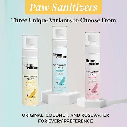 Dog Paw Cleaner - 5.1 Fl Oz of Alcohol Free Paw Cleansing Spray - Made with Aloe, Copaiba Oil, and Lemongrass Oil to Nourish and Clean Paws - Made in The USA