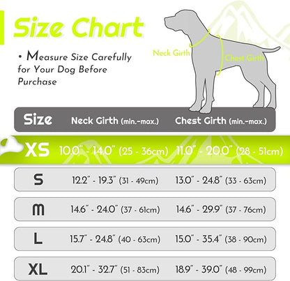 Eagloo Small Dog Harness No Pull, Service Vest with Reflective Strips and Control Handle, Adjustable and Comfortable for Walking, No Choke Pet Harness with 2 Metal Rings, Green, XS