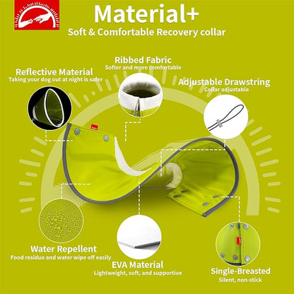 Agape Soft Dog Cone for Small Dogs & Cats, Comfy Dogs Recovery Collar After Surgery, Adjustable E Collar Alternative to Stop Licking, Protective Elizabethan Cones for Pup&Kitty, Comfortable Dog Cones