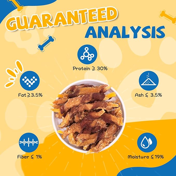 gazeupon Dog Treats，Chicken&Duck Wrapped Sweet Potato，Healthy Training Snacks for Dogs, Rawhide Free,14.1 oz