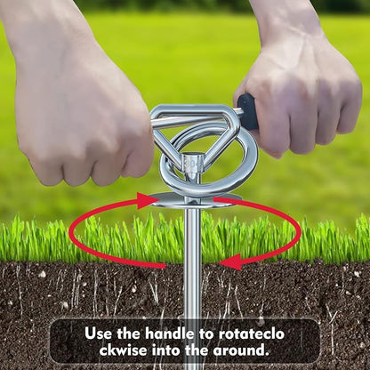 Dog Tie Out Cable and Stake,(up to 200lbs) 360° Swivel Dog Run Anchor -with 30FT Heavy Duty Cable,Runner for Yard-Dog Stake for Yard Outdoor Camping