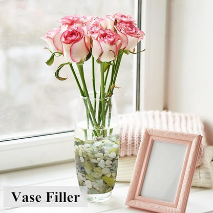 2 lbs Jade Rocks for Plants Indoor, 3/8 inch Small Pebbles for Indoor Plants, Decorative Rocks for Succulents Cactus Bamboo Vases Landscaping Drainage and Outdoor Garden Rocks