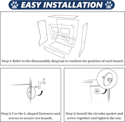 Acrylic Rabbit Hay Feeder with Lid, Transparent Hanging Food Dispenser Hay Feeder for Bunny Rabbits Guinea Pig Cage Chinchillas Hamsters Small Pets and Animals（Large