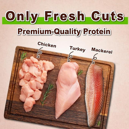 Afreschi Natural Cat Treats Turkey & Chicken & Mackerel W Shape 6 oz, All-Natural, High-Protein, Grain-Free, Healthy, Low-Fat, Easily Digestible