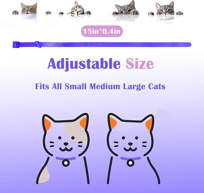 4 Pack Calming Collar for Cats - Long-Lasting Anxiety and Stress Relief, Relaxing Cat Collar,Adjustable Pheromones Collar for Cats，Natural Soothing 60 Days of Continuous Calming Move