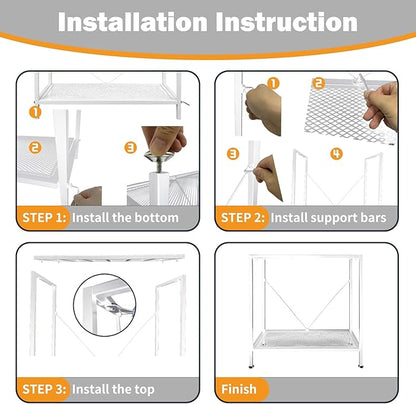 Fish Tank Stand: The Perfect 10 Gallon Metal Aquarium Stand Measuring 22.8" W x 10.6" D x 31.3" H to Fit Your Aquatic Display Needs. (10 Gallon-White)
