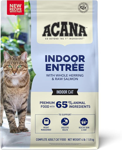 ACANA Indoor Entrée Fish Recipe Dry Cat Food 4lb Bag