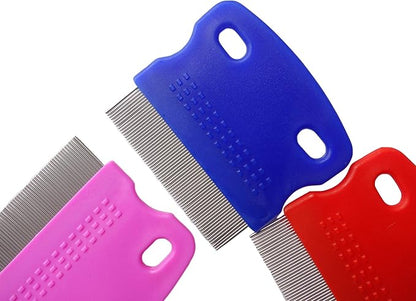 2 Pcs Cat Combs Dogs Grooming Combs Tear Stain Remover, Effectively Removes Crust, Loose Hair, Eye Stain on Pet(Random Color)