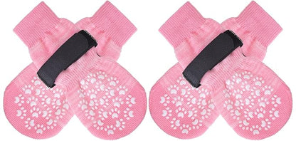 EXPAWLORER Anti Slip Dog Socks to Prevent Licking Paws, Doggie Shoes for Hot Pavement, Pet Booties for Small Medium Large Senior Dogs, Traction Control Dog Boots & Paw Protectors for Hardwood Floors