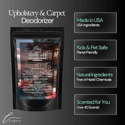 Goddess Carpet Freshener Powder: Powerful Odor Eliminator for Home, Upholstery Deodorizer, Carpet Deodorizer, Pet Urine, Cat Litter Box - Sweet Grace Fragrance