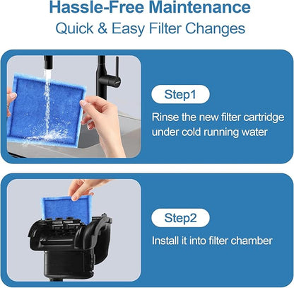 6 Pack Fish Tank Filter Cartridge, Rite-Size C filter cartridges Compatible with Marineland Penguin PRO Power Filters 275/375 & Original Penguin Power Filters 200/350 and AQUA-Tech 20-40 & 30-60