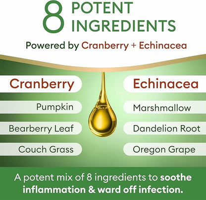 Dog UTI Treatment & Cat Urinary Tract Infection Treatment, Natural Herbal Liquid UTI Medicine, Organically Grown Cranberry Extract, Supports Urinary and Digestive Health, 2 fl oz, Made in USA