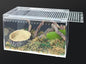 Acrylic Reptile Terrarium Enclosure 9.8" x 5.9" x 5.9" Magnetic Tarantula Breeding Box Transparent Insect Habitat for Jumping Spider Hermit Crab Lizard Sling Isopods Horned Frog Snake Gecko