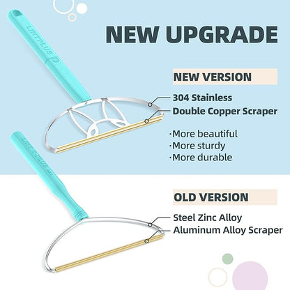 Flex MAX & Pro Pet Hair Remover Kit by LINTPLUS - Dog & Cat Hair Removal Tool for Furniture, Carpets, Rugs & Couches - Easy to Use, Reusable Carpet Scraper for Pet Hair