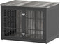 42" Heavy Duty Dog Crate Furniture for Large and Medium Dogs, Enclosed Design Wooden Metal Kennel, Pet Cage Furniture Indoor, Decorative Dog Kennel, End Table