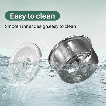 Gardner Pet Dog Bowls 1 Gallon (3.85L) Stainless Steel No Spill Dog Water Bowl, Slow Water Feeder Metal Bowls, Spill Proof Water Dispenser for Large Dogs, Promotes Healthy Hydration(Black)