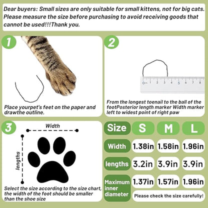 4 PCS Cat Mittens to Prevent Scratching,Mesh Breathable Cat Shoes,Adjustable Cats Anti Scratch Gloves,Suitable for Cats When Bathing and Nail Trimming(M,Grey)