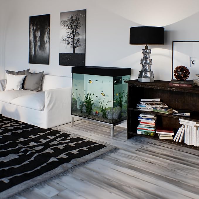 20 in X 36 in. Aquarium Stand | Industrial Style Aluminum Fish Tank Base with Open Frame Design