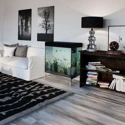 20 in X 36 in. Aquarium Stand | Industrial Style Aluminum Fish Tank Base with Open Frame Design