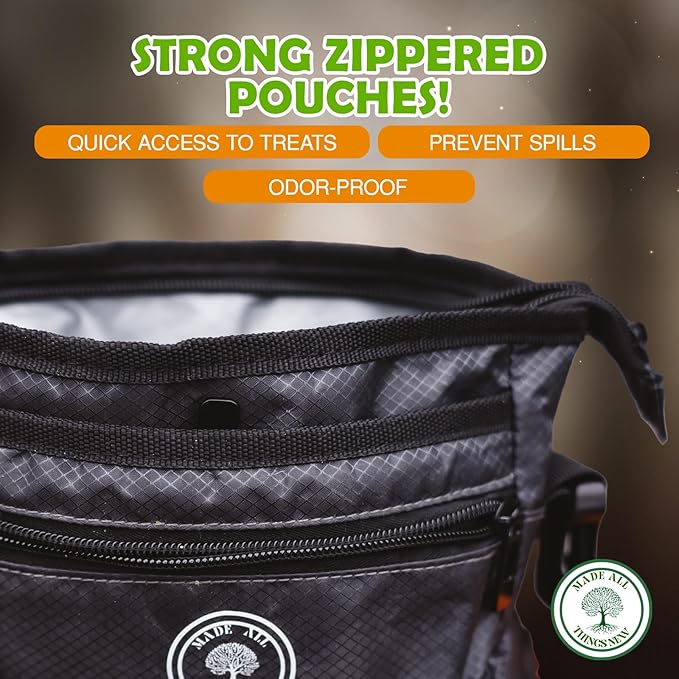 Dog Poop Holder with Dog Poop Bag Dispenser for Responsible Pet Owners - Leave no Trace!