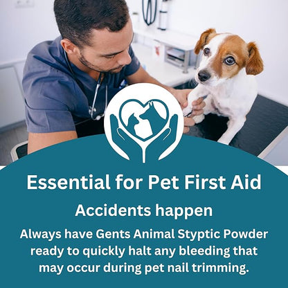 G.B.S 5 oz Styptic Powder for Dogs, Cats & Birds – Quick Blood Clotting for Nail Clipping, Minor Cuts, Tail Docking & Wing Clipping – Pet First Aid Hemostatic Powder with Sealed Top & Scoop (3)