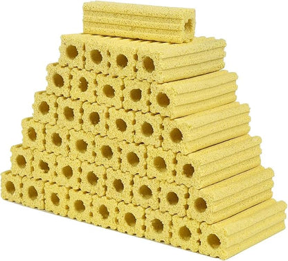 54pcs 3.8 Inch Aquarium Ceramic Bio Filter Media,Ceramic Bio Media Blocks for Fish Tank and Koi Pond