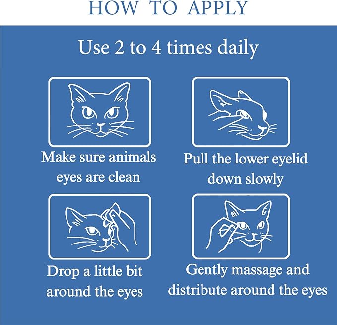 Eye Health Cream for Cats, Dogs, Pets, Cattle, Sheep, Horse, Bird 1/8 oz /3.5gr - 1Pcs