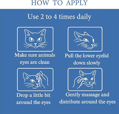 Eye Health Cream for Cats, Dogs, Pets, Cattle, Sheep, Horse, Bird 1/8 oz /3.5gr - 1Pcs