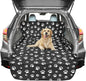 F-color SUV Cargo Liner for Dogs, Water Resistant Pet Cargo Cover Dog Seat Cover Mat for SUVs Sedans Vans with Bumper Flap Protector, Non-Slip, Large Size Universal Fit, Paw Print