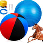 30inch Giant Herding Ball with Cover Anti Burst Ball Please Watch VCR for How to Inflation Horse Toys for Horses Stall Entertainment Play, Pump Included(Stylish)