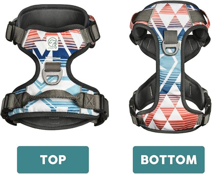 Embark Adventure Dog Harness, Reflective Trim XL Dog Harness for Extra Large Dogs No Pull - Military Grade Nylon, 2 Leash Clips & Gel Lined Handle.