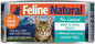 Feline Natural New Zealand Canned Catfood Wet Food, High-Meat, Low-Carb, & Grain Free Cat Food Wet, Beef & Hoki Feast, 3 oz, Pack of 24