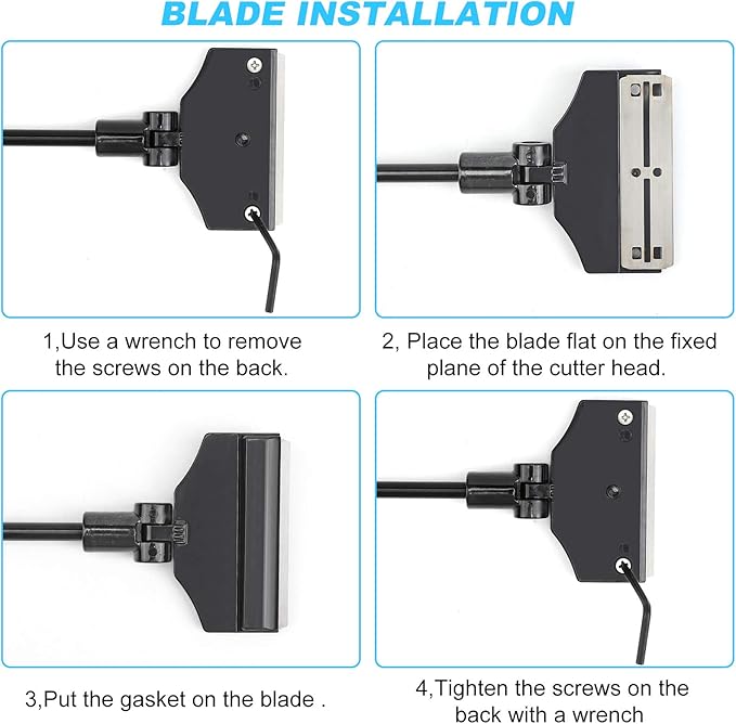 Aquarium Algae Scraper,Aquarium Glass Cleaner,Fish Tank Cleaner, Aquarium Scraper with 10 Blades,26 Inch.