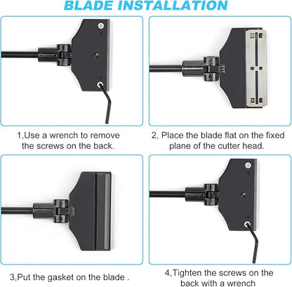 Aquarium Algae Scraper,Aquarium Glass Cleaner,Fish Tank Cleaner, Aquarium Scraper with 10 Blades.