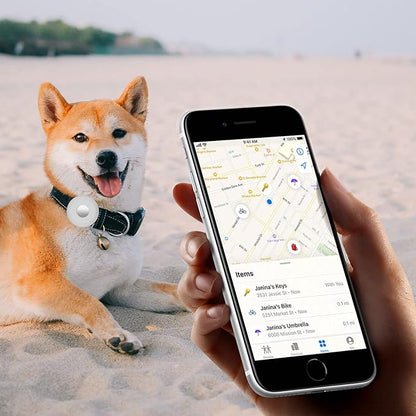 for Airtag Holder for Dog Collar, Cibaabo Silicone Air Tag Case Cover Compatible with Apple Airtags for 0.8-1.2inch Cat Pet Collar Harness Loop