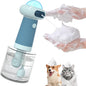 Electric Dog Shampoo Dispenser,IPX7 Cat Shampoo Sprayer,Pet Bath Supplies Automatic Foaming Shampoo Dispenser for Dog Deep Cleaing,Kitchen Sink，Bathroom Blue
