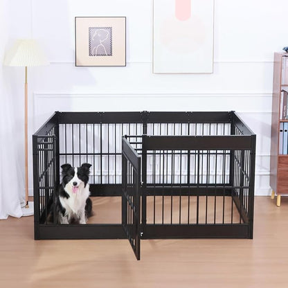 Dog Playpen, 31.5" Height Dog Pen Indoor, Heavy Duty, Safe and Sturdy, Furniture Style Puppy playpen
