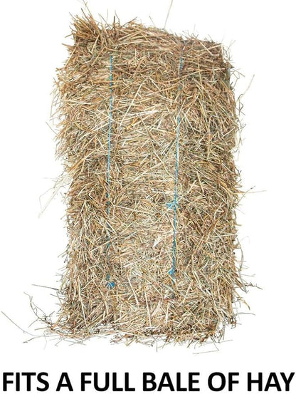 Dura-Tech Full Bale Hay Sack | Color Black | Horse Stable Essential | Full Bale Capacity | Slow Feed Design | Durable 1200D Fabric | Easy Hanging