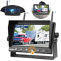 7 Inch RV Backup Camera Wireless, HD 1080P DVR Backup Camera High-Speed Rear View Observation System Stable Signals for RVs, Trucks, Trailers, IP69 Waterproof IR Night Vision