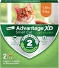 Advantage XD Small Cat Flea Prevention & Treatment For Cats 1.8-9lbs. | 2-Topical Doses, 2-Months of Protection Per Dose