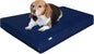 Dogbed4less Premium Gel Memory Foam Dog Bed, Durable Denim Cover with Waterproof Liner and Extra Pet Bed Case, 35"X20"X4" Small to Medium Pet